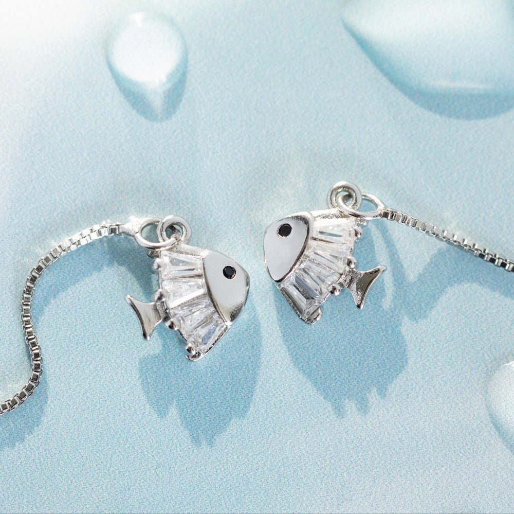 Swimming Fish Earrings - Only 3 left - Picture 4 of 6